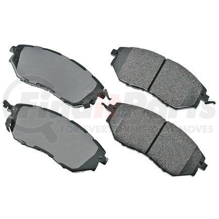 ACT1078 by AKEBONO - ProACT Ultra Premium Ceramic Disc Brake Pad Kit