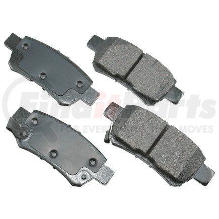 ACT1088 by AKEBONO - ProACT Ultra Premium Ceramic Disc Brake Pad Kit