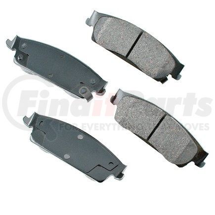 ACT1194 by AKEBONO - ProACT Ultra Premium Ceramic Disc Brake Pad Kit