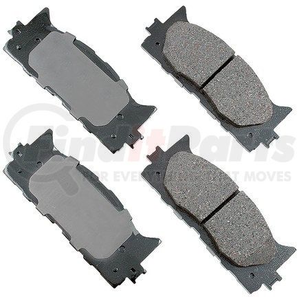 ACT1222 by AKEBONO - ProACT Ultra Premium Ceramic Disc Brake Pad Kit