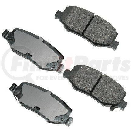 Akebono ACT1274 Disc Brake Pad Set ProACT Ultra Premium Ceramic Disc Brake Pad Kit