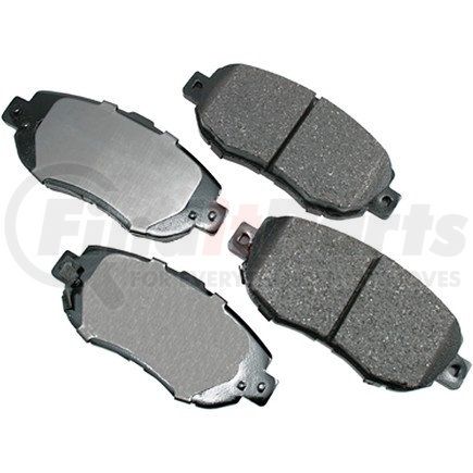ACT619 by AKEBONO - ProACT Ultra Premium Ceramic Disc Brake Pad Kit