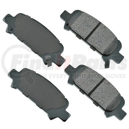 ACT770 by AKEBONO - ProACT Ultra Premium Ceramic Disc Brake Pad Kit