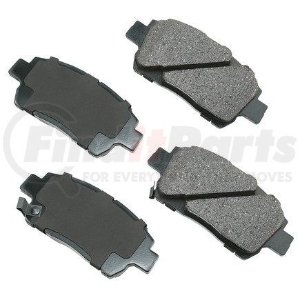 ACT822 by AKEBONO - ProACT Ultra Premium Ceramic Disc Brake Pad Kit
