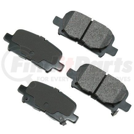 ACT865 by AKEBONO - ProACT Ultra Premium Ceramic Disc Brake Pad Kit