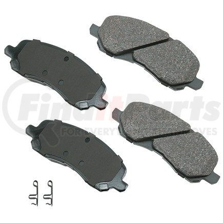 ACT866 by AKEBONO - ProACT Ultra Premium Ceramic Disc Brake Pad Kit