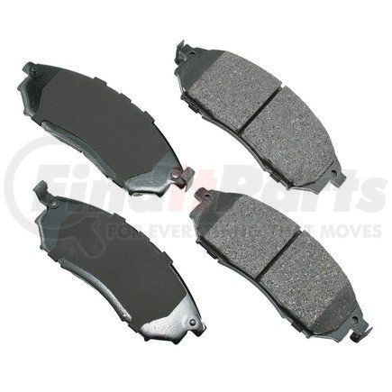 ACT888 by AKEBONO - ProACT Ultra Premium Ceramic Disc Brake Pad Kit