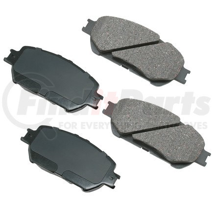 ACT908 by AKEBONO - ProACT Ultra Premium Ceramic Disc Brake Pad Kit