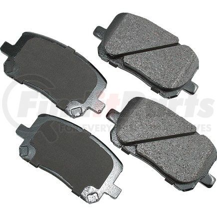 ACT923 by AKEBONO - ProACT Ultra Premium Ceramic Disc Brake Pad Kit