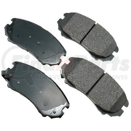 ACT924 by AKEBONO - ProACT Ultra Premium Ceramic Disc Brake Pad Kit