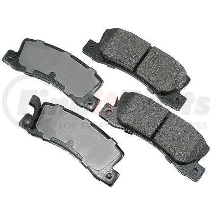 ACT325 by AKEBONO - ProACT Ultra Premium Ceramic Disc Brake Pad Kit