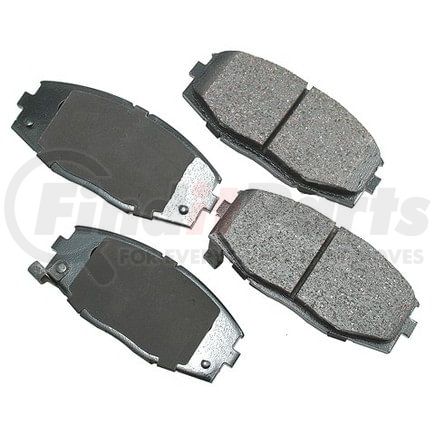 Akebono ACT336 Disc Brake Pad Set ULTRA PREM FRICTION