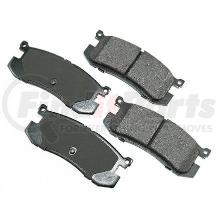 Akebono ACT400 Disc Brake Pad Set ULTRA PREM FRICTION