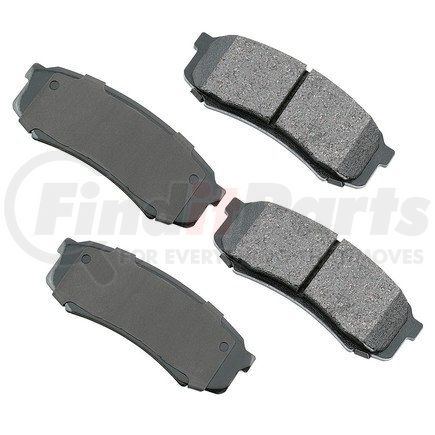 ACT606 by AKEBONO - ProACT Ultra Premium Ceramic Disc Brake Pad Kit