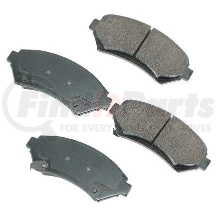 ASP699 by AKEBONO - Performance Ultra Premium Ceramic Disc Brake Pad Kit