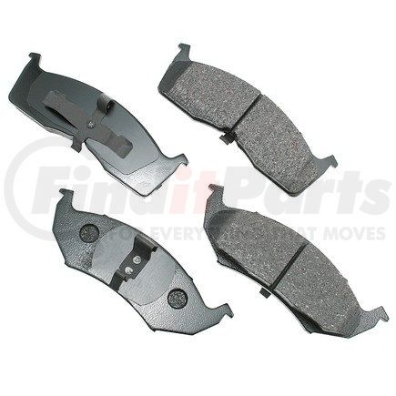ASP730 by AKEBONO - Performance Ultra Premium Ceramic Disc Brake Pad Kit