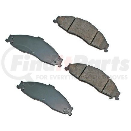 ASP749 by AKEBONO - Performance Ultra Premium Ceramic Disc Brake Pad Kit