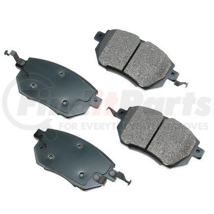 Akebono ASP969 Disc Brake Pad Set Performance Ultra Premium Ceramic Disc Brake Pad Kit