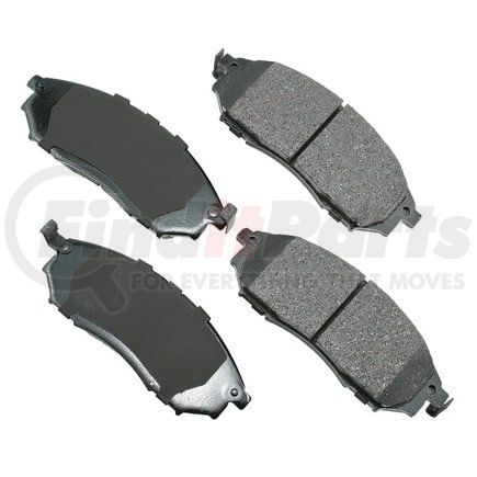 ASP888 by AKEBONO - Performance Ultra Premium Ceramic Disc Brake Pad Kit