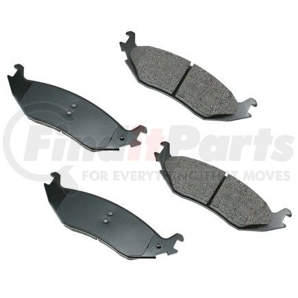 ASP898 by AKEBONO - Performance Ultra Premium Ceramic Disc Brake Pad Kit