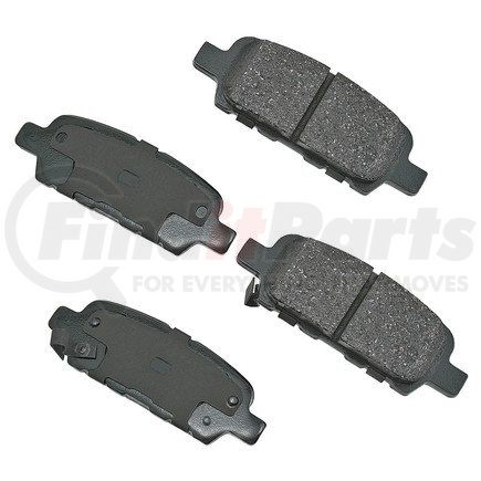 ASP905 by AKEBONO - Performance Ultra Premium Ceramic Disc Brake Pad Kit