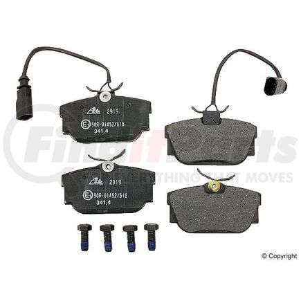 D 1395 A by ATE BRAKE PRODUCTS - Disc Brake Pad for VOLKSWAGEN WATER