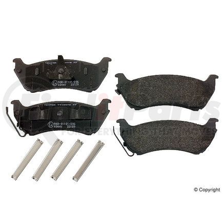 D 2004 A by ATE BRAKE PRODUCTS - Disc Brake Pad for MERCEDES BENZ