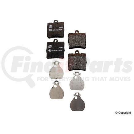 D 2074 A by ATE BRAKE PRODUCTS - Disc Brake Pad for MERCEDES BENZ