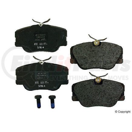 D 572 A by ATE BRAKE PRODUCTS - Disc Brake Pad for MERCEDES BENZ