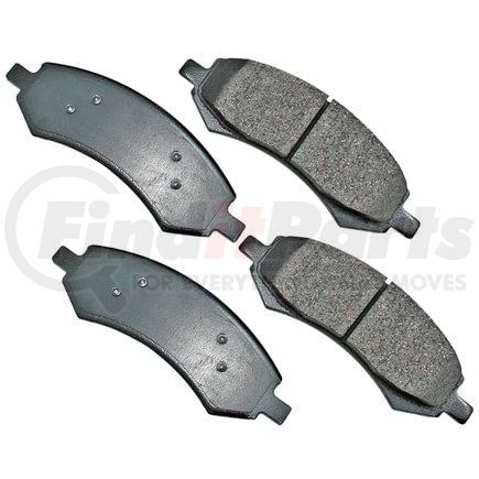 ASP1084 by AKEBONO - Performance Ultra Premium Ceramic Disc Brake Pad Kit