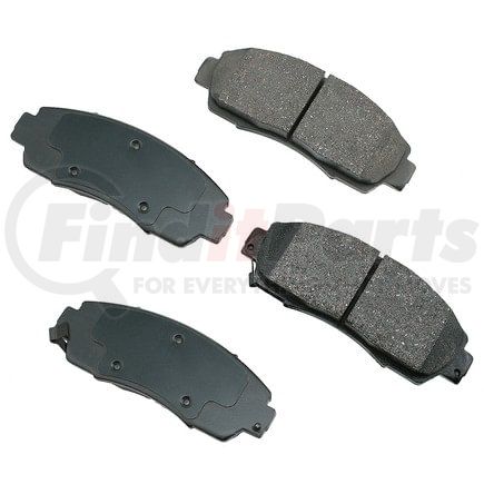 Akebono ASP1089 Disc Brake Pad Set Performance Ultra Premium Ceramic Disc Brake Pad Kit