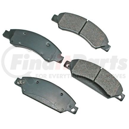 ASP1092 by AKEBONO - Performance Ultra Premium Ceramic Disc Brake Pad Kit
