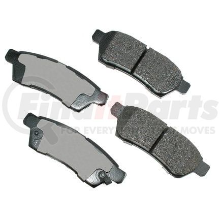 Akebono ASP1100 Disc Brake Pad Set Performance Ultra Premium Ceramic Disc Brake Pad Kit