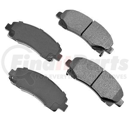 ASP1102 by AKEBONO - Performance Ultra Premium Ceramic Disc Brake Pad Kit