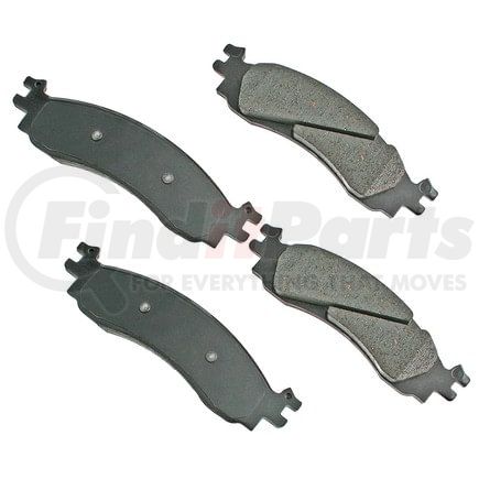 ASP1158 by AKEBONO - Performance Ultra Premium Ceramic Disc Brake Pad Kit