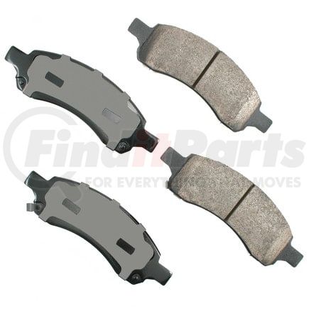 ASP1169A by AKEBONO - Performance Ultra Premium Ceramic Disc Brake Pad Kit