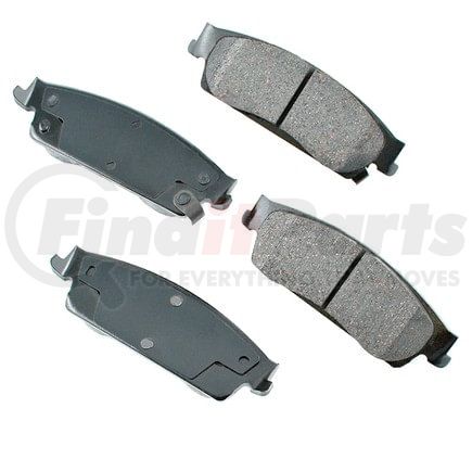 ASP1194 by AKEBONO - Performance Ultra Premium Ceramic Disc Brake Pad Kit