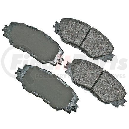 Akebono ASP1210 Disc Brake Pad Set Performance Ultra Premium Ceramic Disc Brake Pad Kit