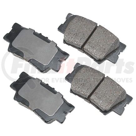 ASP1212 by AKEBONO - Performance Ultra Premium Ceramic Disc Brake Pad Kit