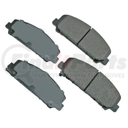 Akebono ASP1286 Disc Brake Pad Set Performance Ultra Premium Ceramic Disc Brake Pad Kit
