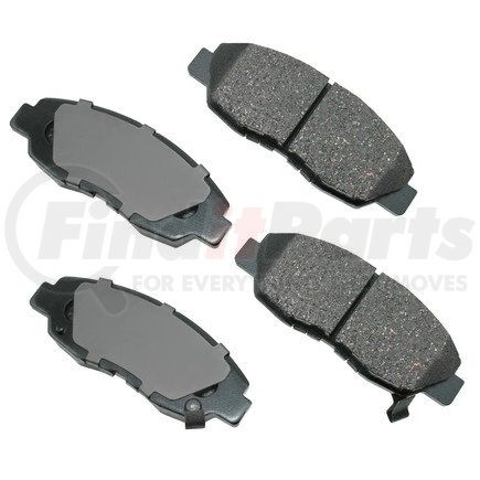 ASP465A by AKEBONO - Performance Ultra Premium Ceramic Disc Brake Pad Kit