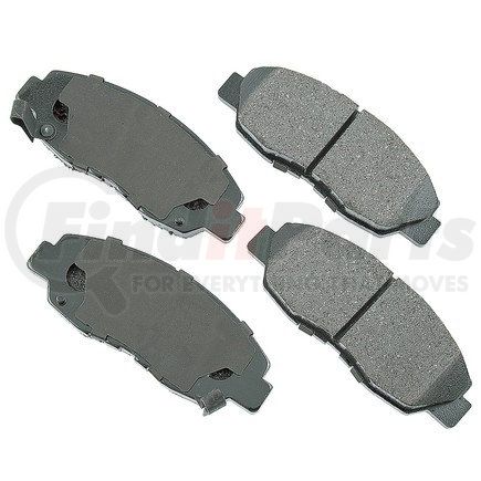 ASP465 by AKEBONO - Performance Ultra Premium Ceramic Disc Brake Pad Kit