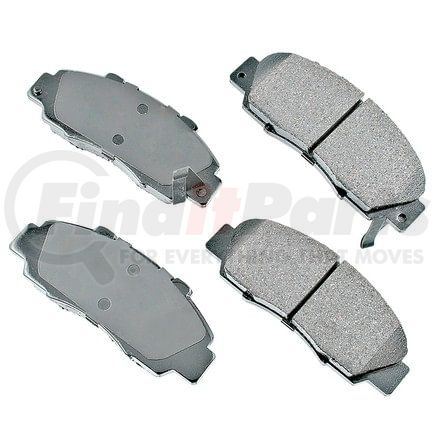 ASP503 by AKEBONO - Performance Ultra Premium Ceramic Disc Brake Pad Kit
