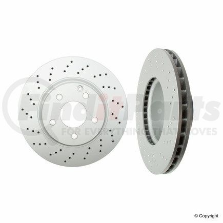 SP28125 by ATE BRAKE PRODUCTS - ATE Coated Single Pack Front  Disc Brake Rotor SP28125 for Mercedes Benz