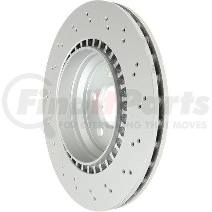 SP26137 by ATE BRAKE PRODUCTS - ATE Coated Single Pack Rear Disc Brake Rotor SP26137 for Mercedes Benz