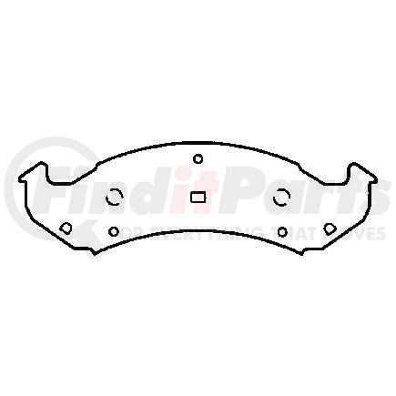 MRD623 by BENDIX - Global Semi-Met Disc Pad