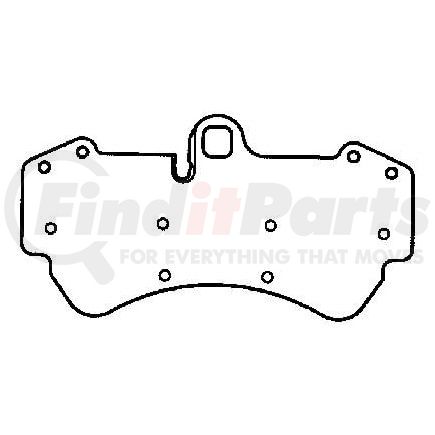 MRD1007 by BENDIX - Global Semi-Met Disc Pad