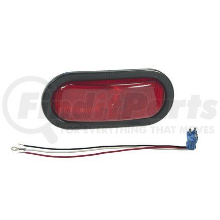 525723 by GROTE - Oval Torsion Mount III Stop/Tail/Turn Lamp, Red, Female-Pin (52892 + 92420 + 67000)