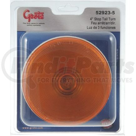 52923-5 by GROTE - 4in. Economy Stop Tail Turn Light, Front Park, Yellow Turn, Retail Pack