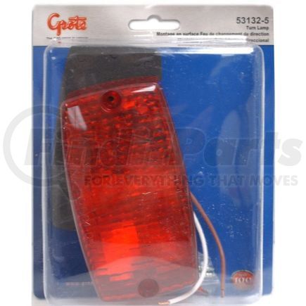 53132-5 by GROTE - Rectangular Surface Mount Turn Light, Red, Retail Pack